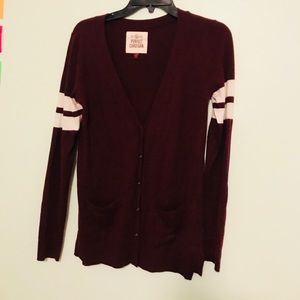 Maroon Small Cardigan: Women/Junior